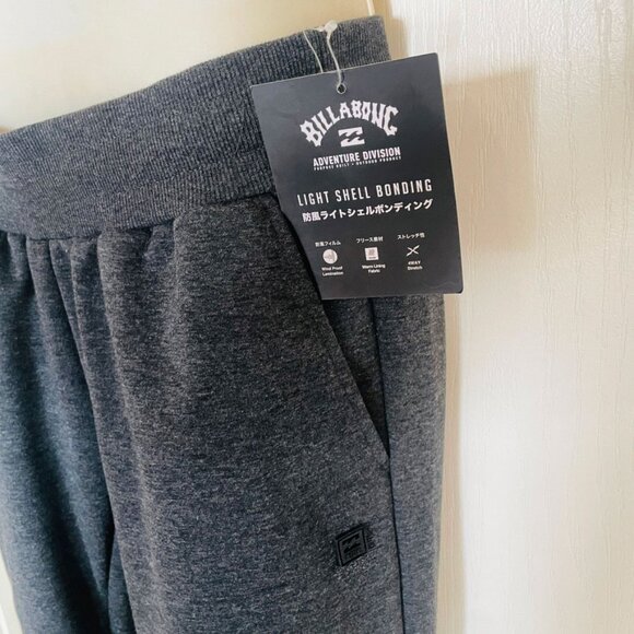 Billabong Light Shell Bonding Sweat Pants Joggers Off Black - Picture 2 of 14